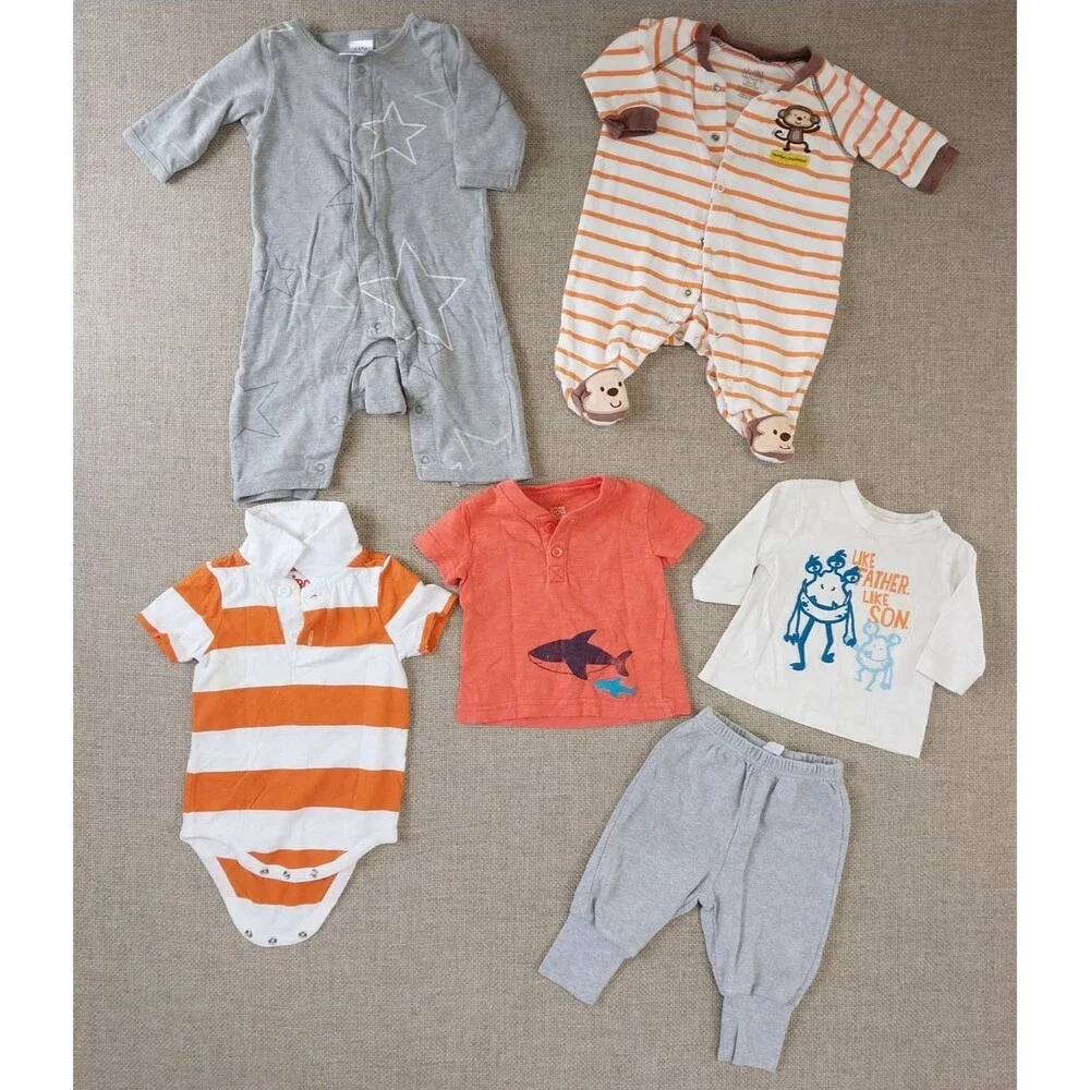Baby Infant Boy Clothing Bundle Bodysuit Variety Of Colors 11 Pieces Newborn #8